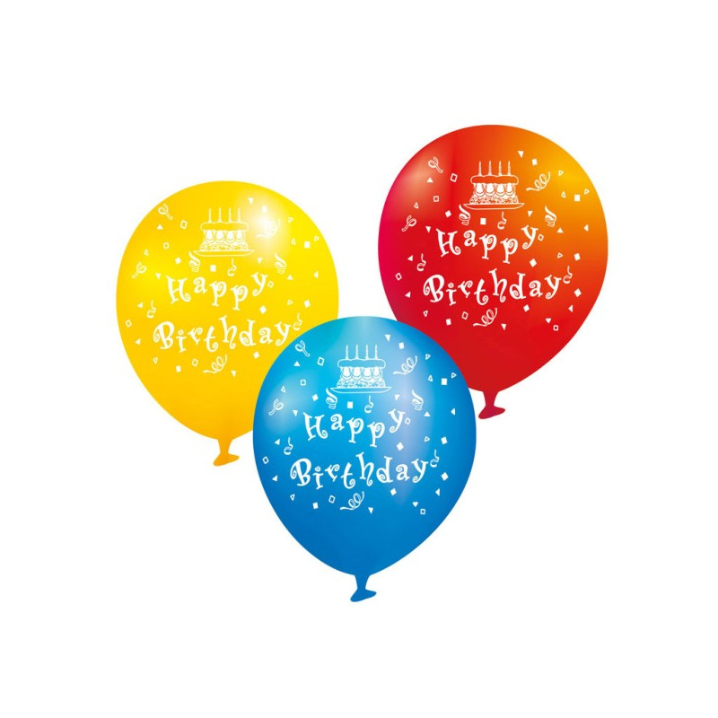 Happy Birthday Latexballon 23 cm ø