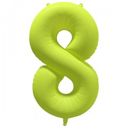 NEON Zahlenballon    8...