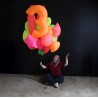 NEON Stern Ballon         rot