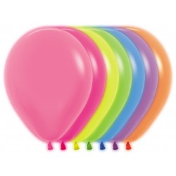 50 Rundballons 33 cm ø NEON...