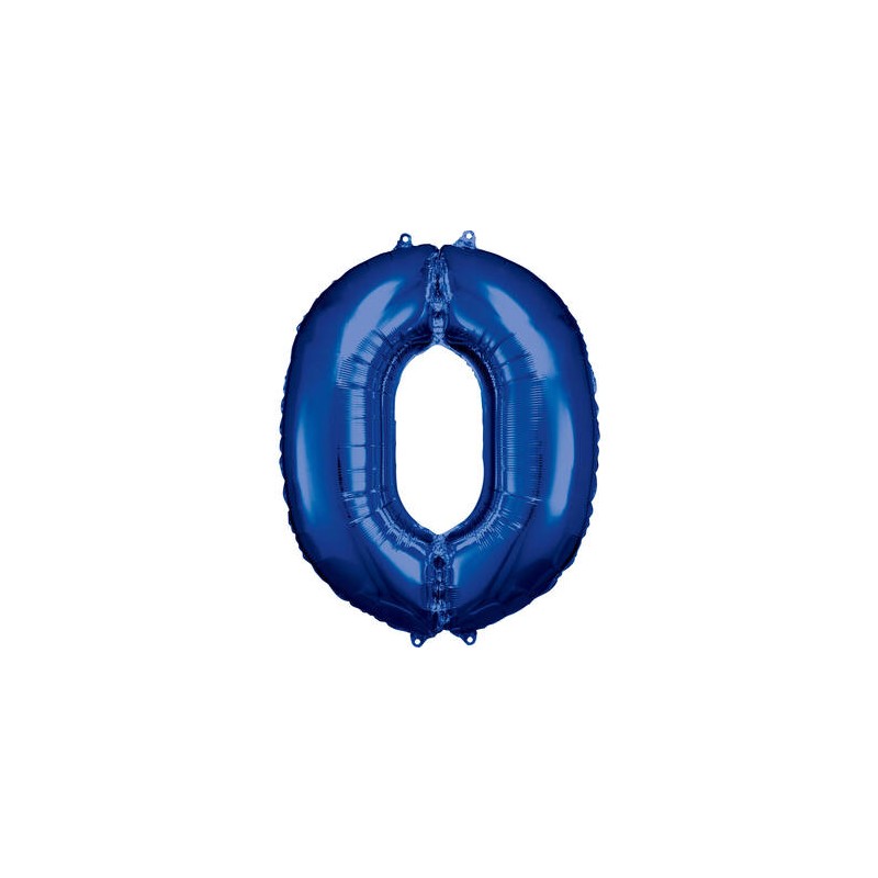 Zahlenballon "8" Blau 86 cm    Folienballon