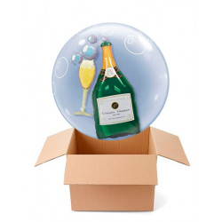 Folien-Ballon Champagner in Kugel