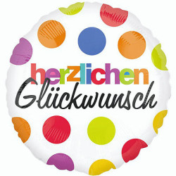 Folien-Ballon Herzlichen Glückwunsch