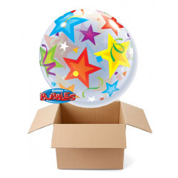Folien-Ballon Sterne Bubbles