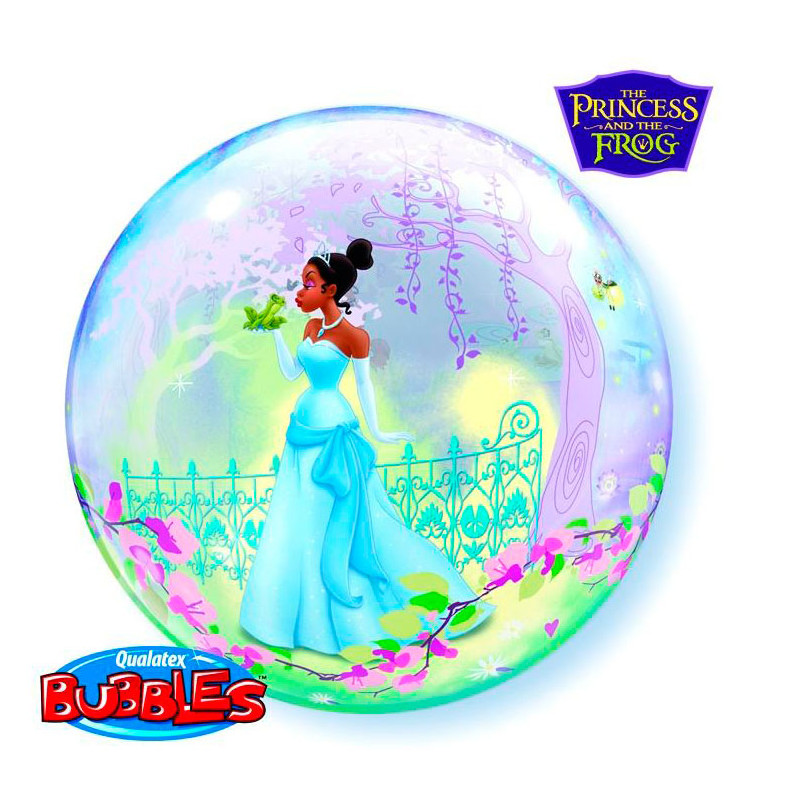 Folien-Ballon Bubbles Prinzessin und Frosch