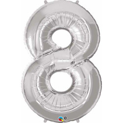 Zahlenballon "8" in diversen Farben