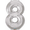 Zahlenballon "8" in diversen Farben