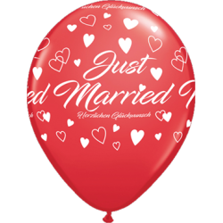 Just Married   28 cm ø Qualatex