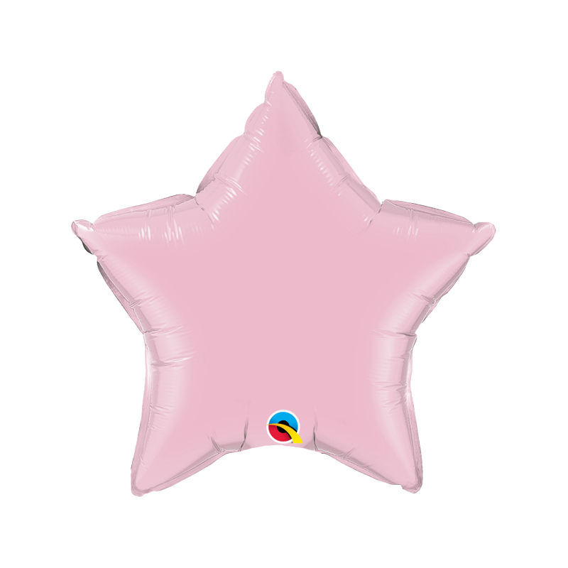 Folien-Ballon Stern rosa