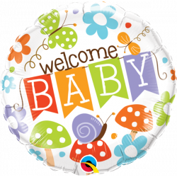 Folien-Ballon Welcome Baby