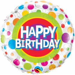 Folien-Ballon Happy Birthday "