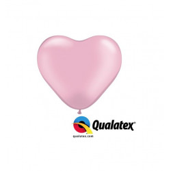 Herzballons Qualatex 15 cm ø 50 Stück rosa