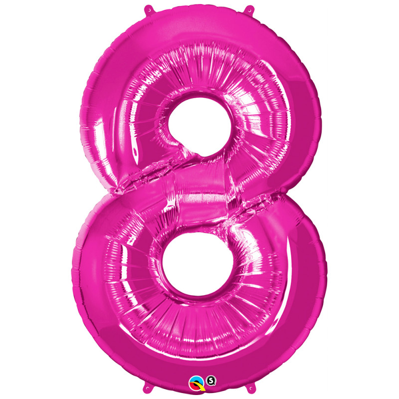 Zahlenballon "8" in diversen Farben