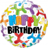 Folien-Ballon Happy Birthday Basic