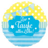 Folien-Ballon Zur Taufe alles Liebe