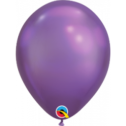 Qualatex Chrome  28 cm ø100 Stück purple