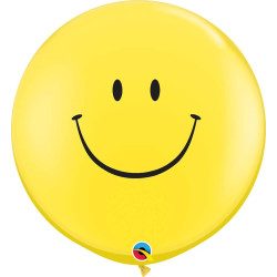 Smiley-Ballon 75 cm ø Qualatex