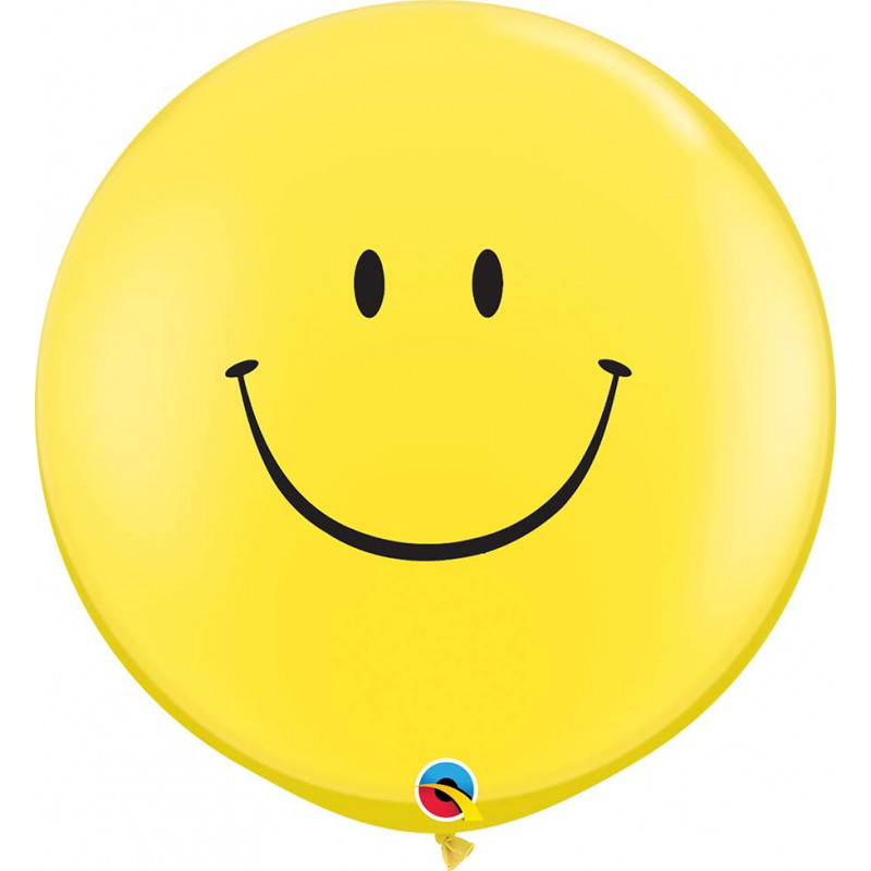 Smiley-Ballon 75 cm ø Qualatex