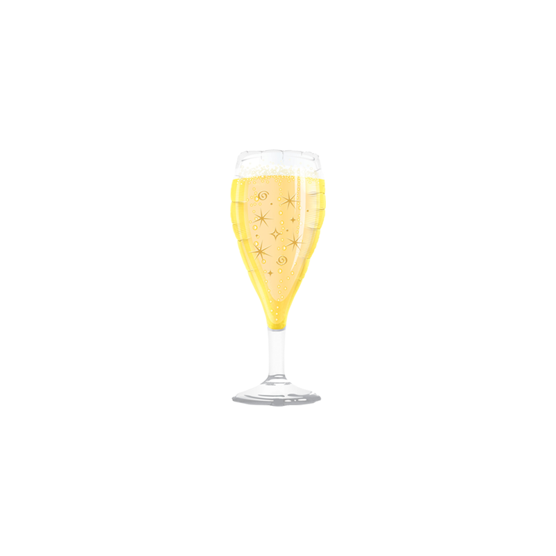 Champagner Glas Folienballon