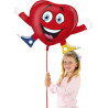Herz mit Gesicht Folien-Ballon