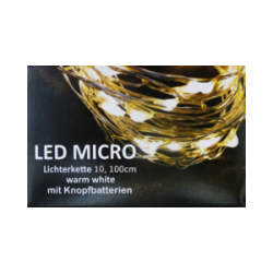 Micro LED 10er Lichterkette 100cm