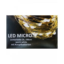 Micro LED 20er Lichterkette 200cm