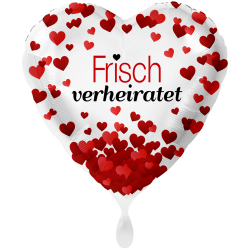 Frisch verheiratet Herzen Folienballon