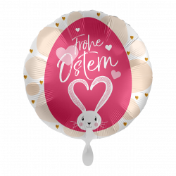 Frohe Ostern Loving Bunny Folienballon