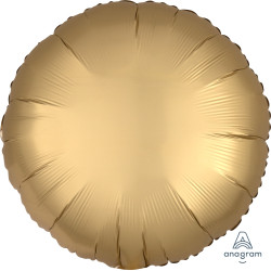 Rund Gold Satin Luxe  Folienballon