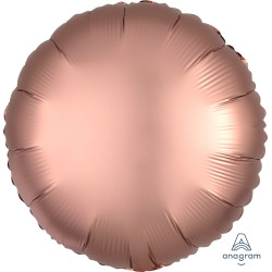 Rund Rose Cooper Satin Luxe Folienballon