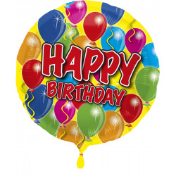 Happy Birthday Balloons Folienballon