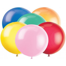 10 Riesenballon 55 cm ø  gemischte Farben