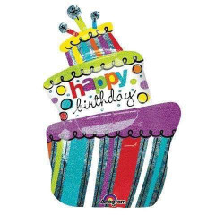 Happy Birthday Cake Folienballon