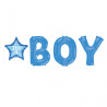 It's a Boy  Stern & Buchstaben einzel zum mit Luft aufhängen