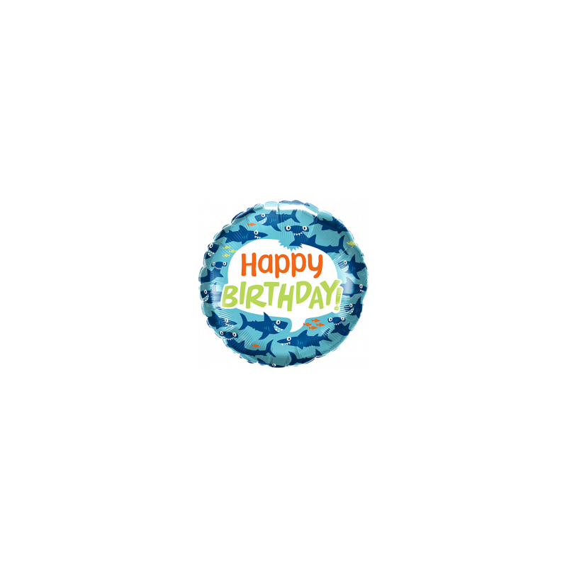 Happy Birthday "Haifische" Folienballon