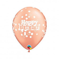 Happy Birthday  28 cm ø rose gold Latexballon
