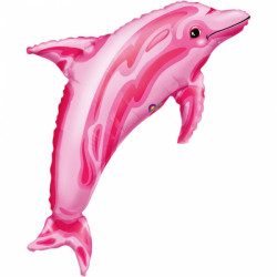 Delphin rosa Folienballon
