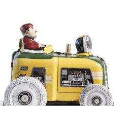 Traktor aus Blech, mit Schlüssel, 6,5 cm Blech-Spielware
