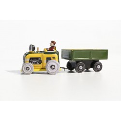 Traktor mit Hänger  Blech-Spielware