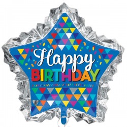 Happy Birthday Stern Folienballon