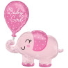 Baby Girl Elefant Folienballon