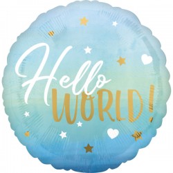 Hello World Folienballon