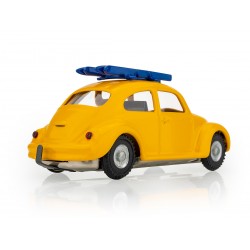 VW 1200 Käfer mit Skiern    Blech-Spielware