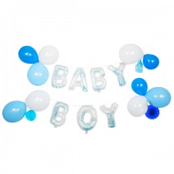 Deko-Set Ballon-Girlande Baby Boy