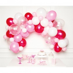 DIY Ballongirlande Pink 70 Ballons