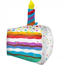Happy Birthday Torte mit Kerze Folienballon