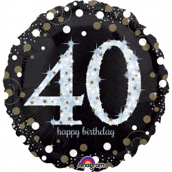 Folien-Ballon Happy Birthday Jumbo 40