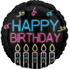 Neon Birthday  Folienballon