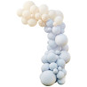 Balloon Arch Blue, Cream & White