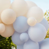 Balloon Arch Blue, Cream & White